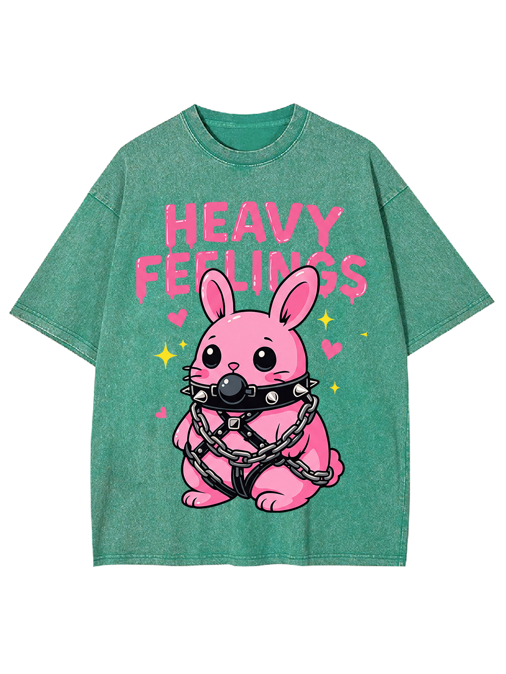 HEAVY FEELINGS Washed Tshirt