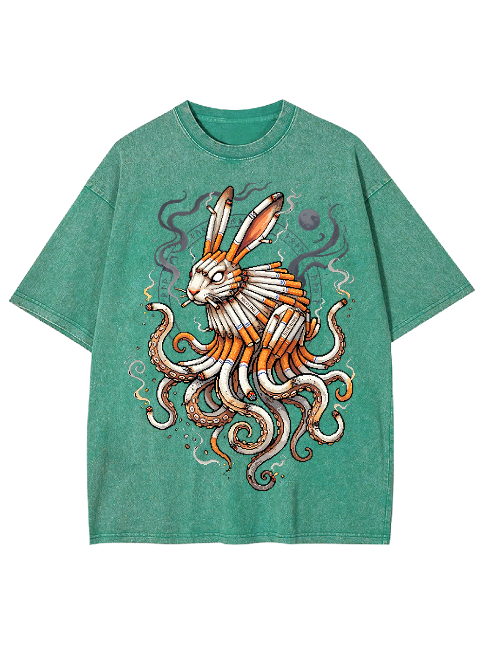 Smokeborn Hare Washed Tshirt