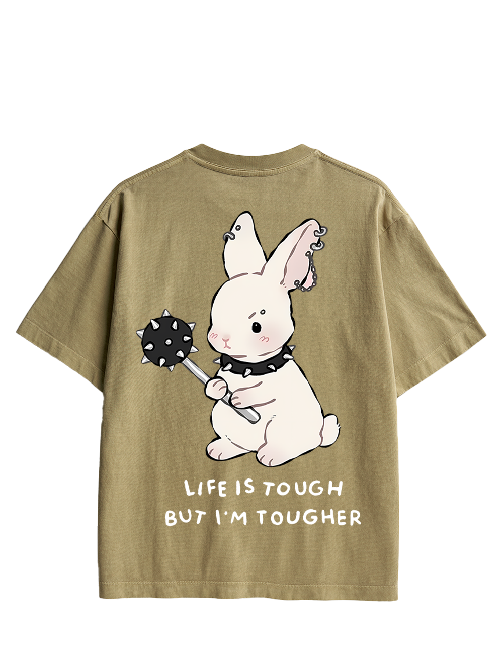Tough Bunny Double Sided Print Washed TShirt
