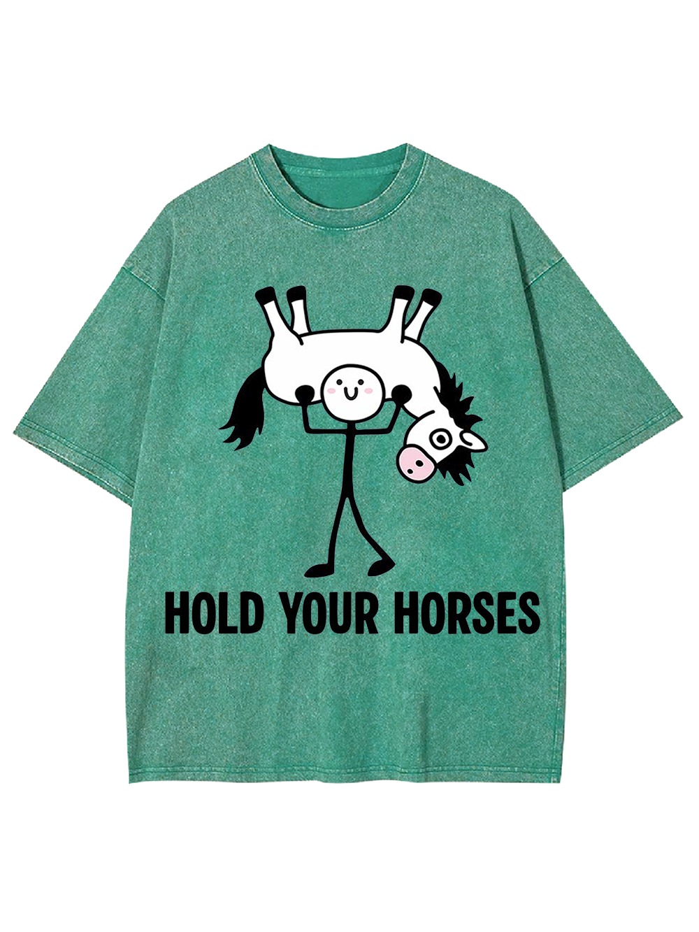 HOLD YOUR HORSES Washed Tshirt
