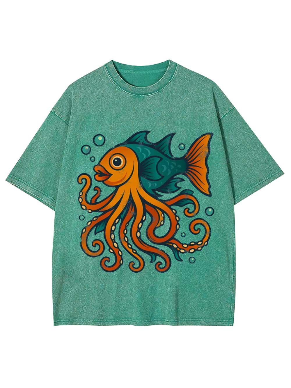 Octo-Fish Hybrid Washed Tshirt