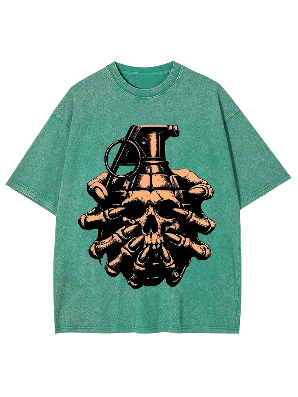 Skull Grenade Washed Tshirt