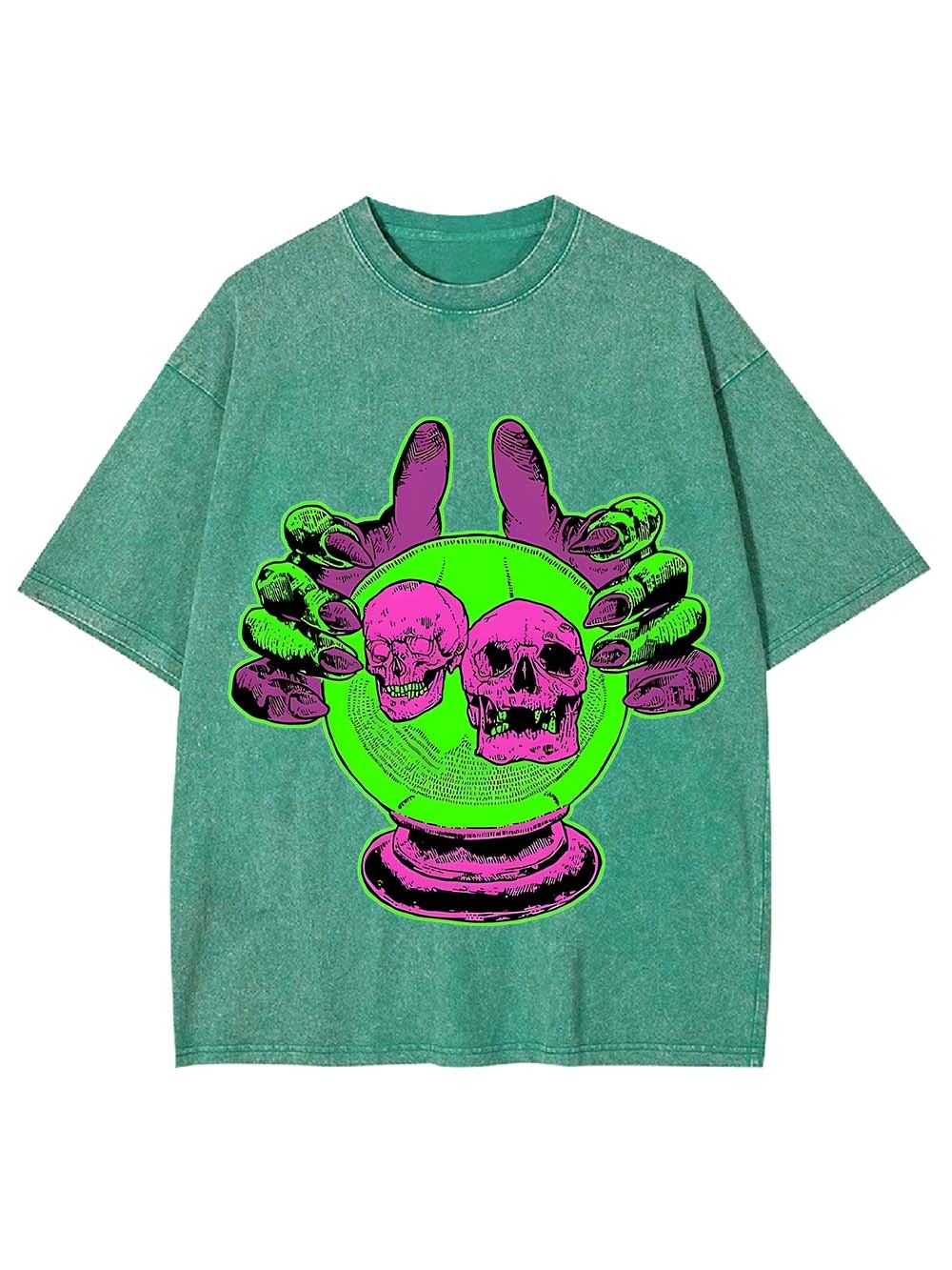 OMEN OF THE SKULLS WASHED TSHIRT