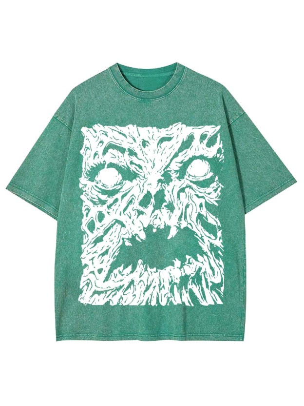 The Melting Face of Horror Washed Tshirt