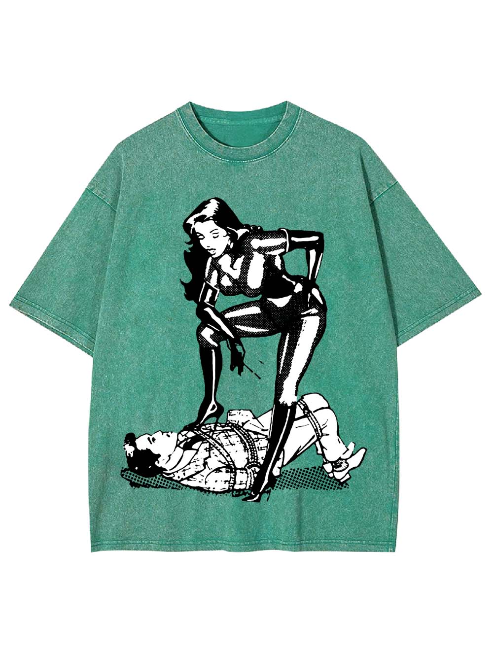 Dominance in Contrast Washed Tshirt