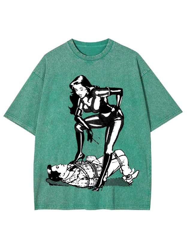 Dominance in Contrast Washed Tshirt