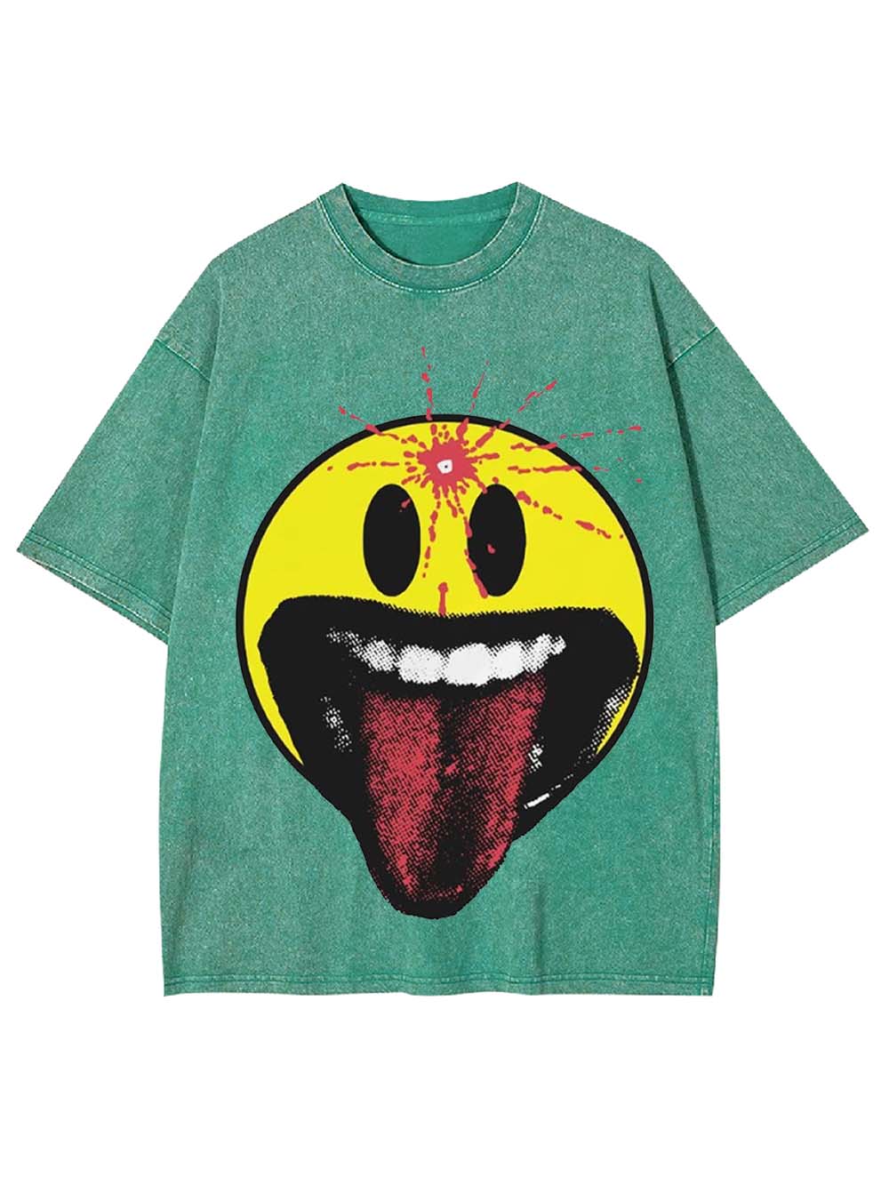 Smiley Madness Washed Tshirt
