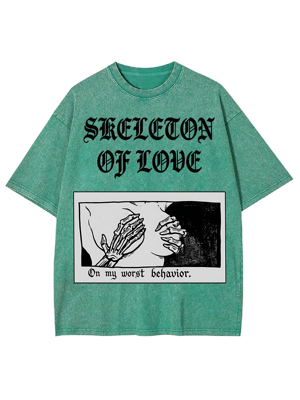 Skeleton of Love Washed Tshirt