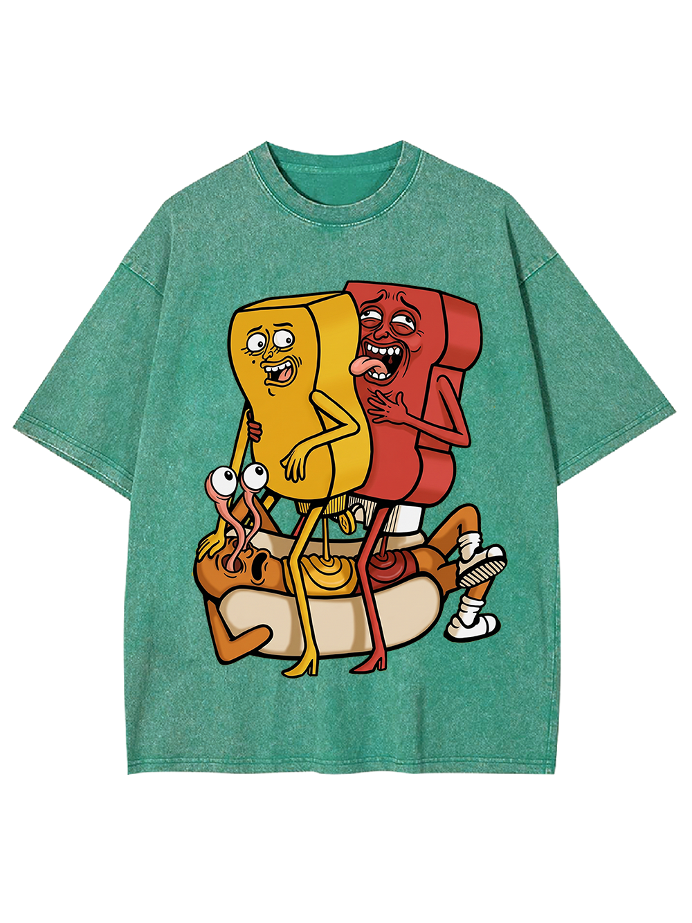 Weird Food Art Washed Tshirt