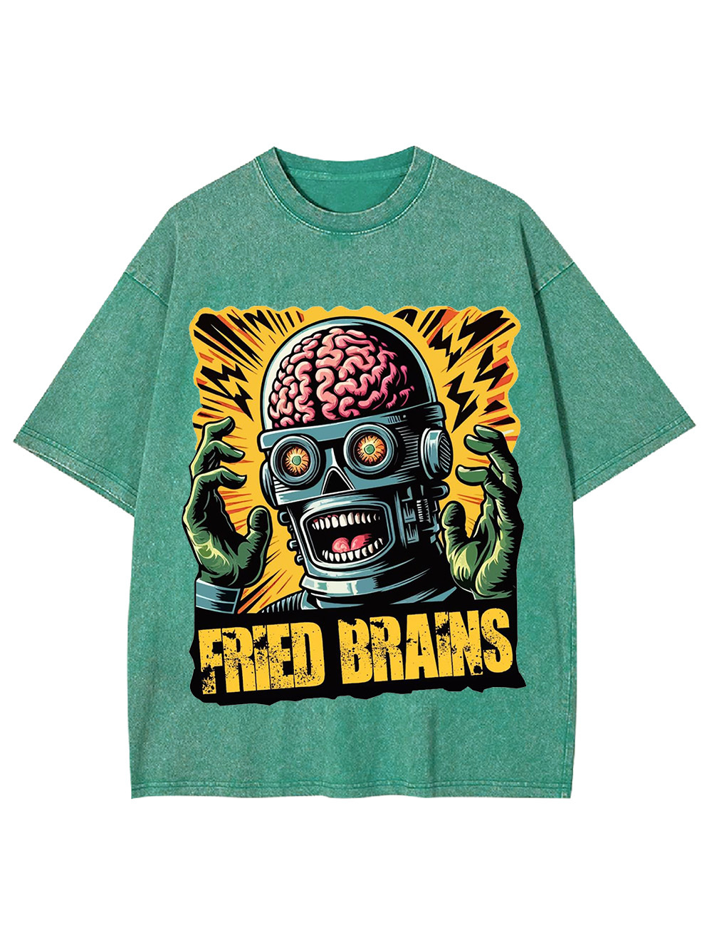 FRIED BRAINS WASHED TSHIRT