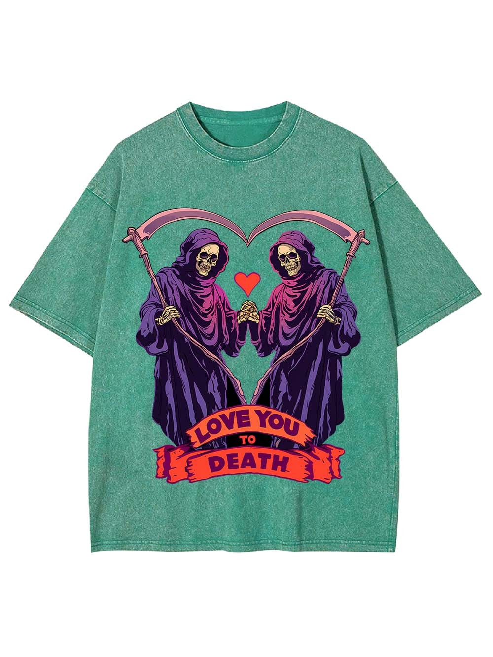 Love You To Death Washed Tshirt