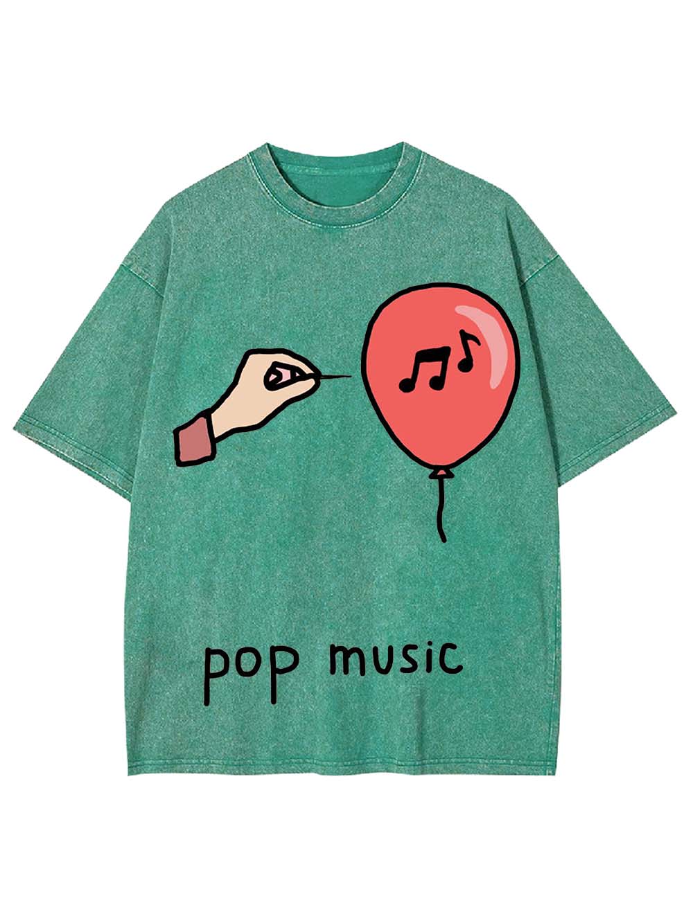 Pop Music Washed Tshirt