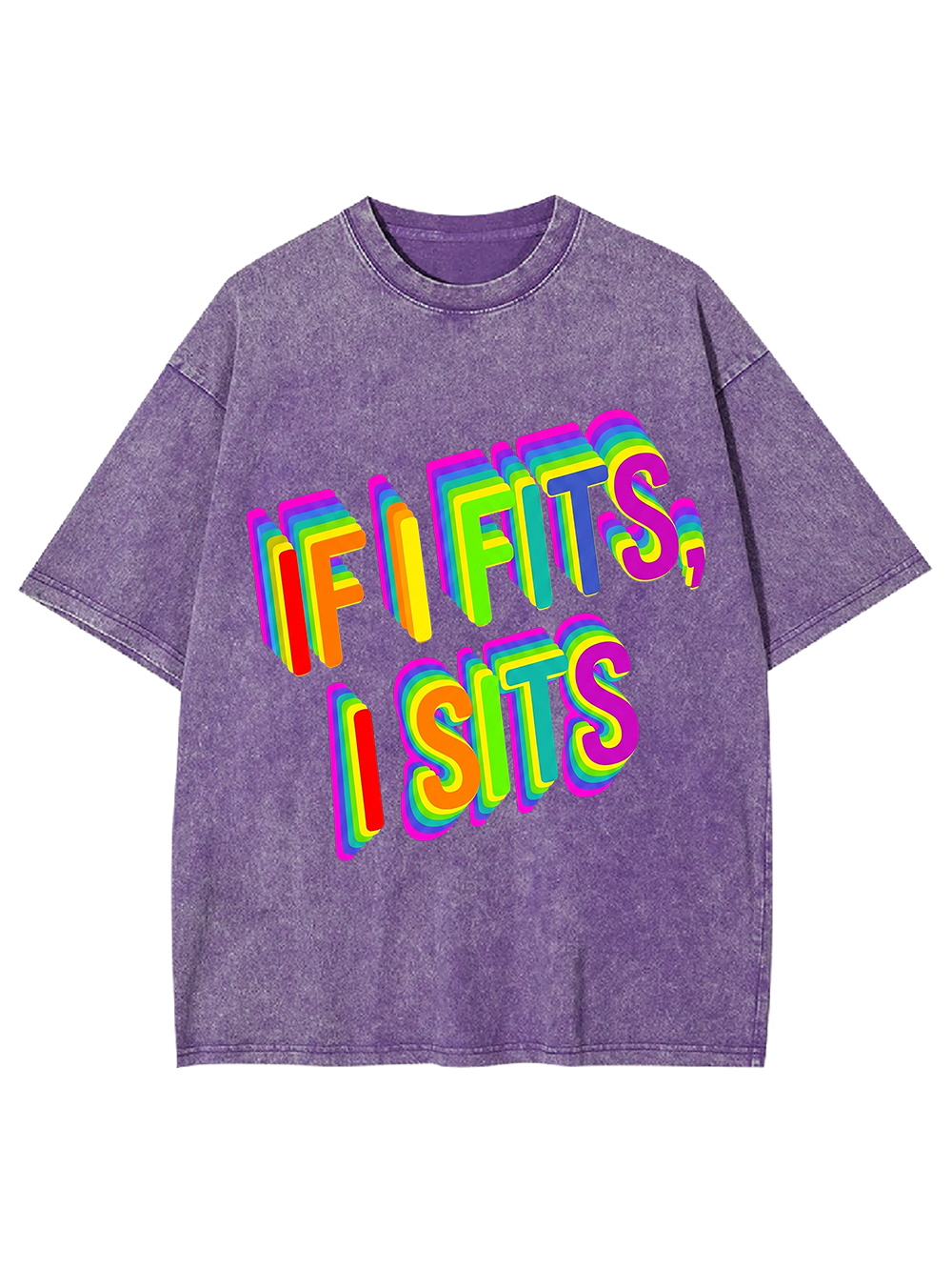 IF I FITS, I SITS WASHED TSHIRT