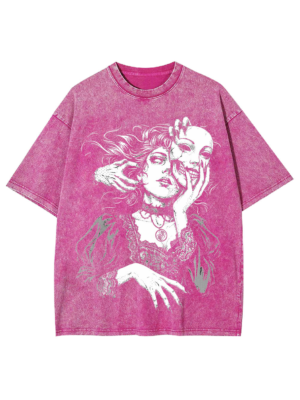 DESIRE MASK GIRL WASHED TSHIRT