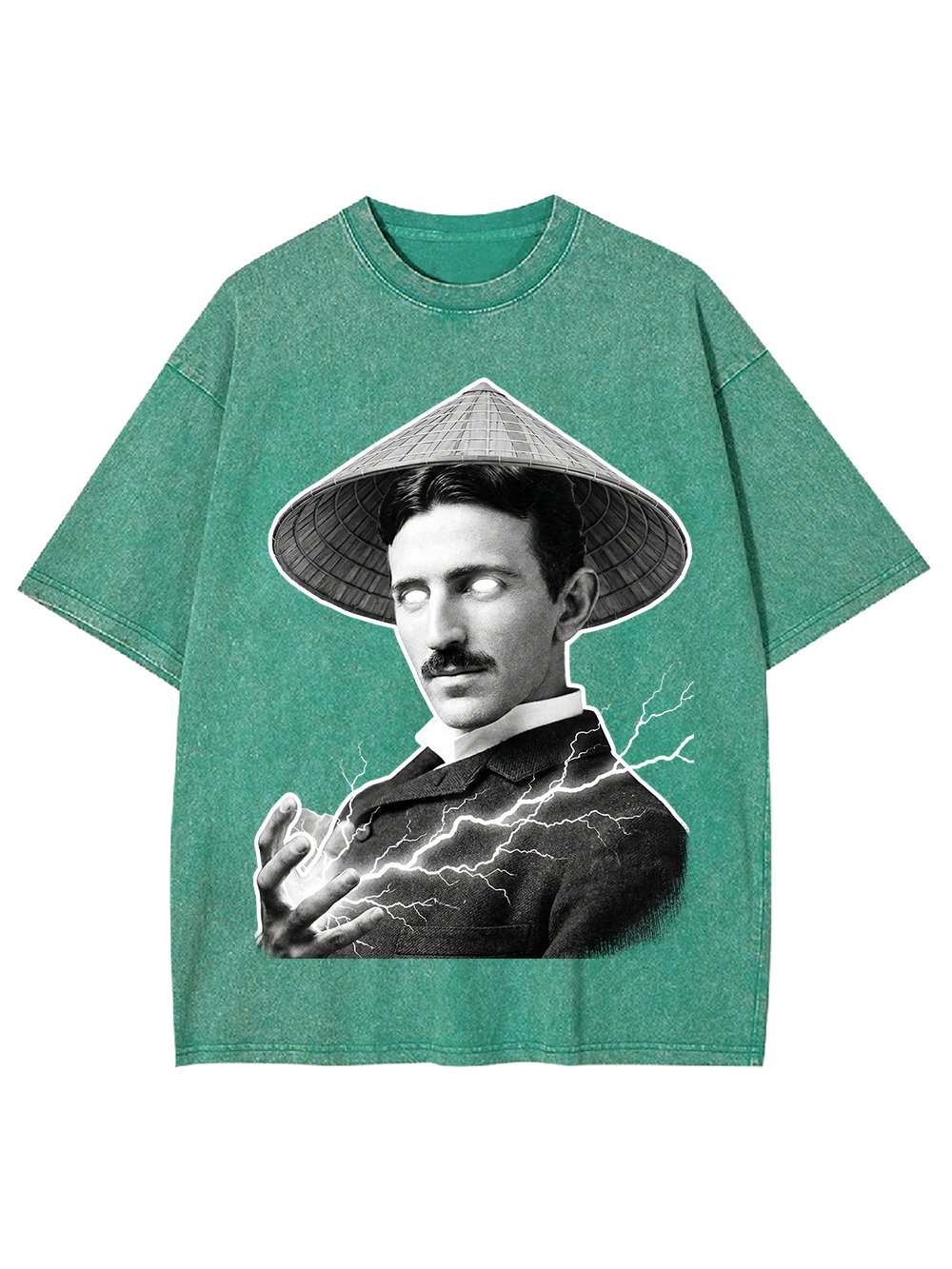 ELECTRIC MYSTIC IN CONICAL HAT WASHED TSHIRT