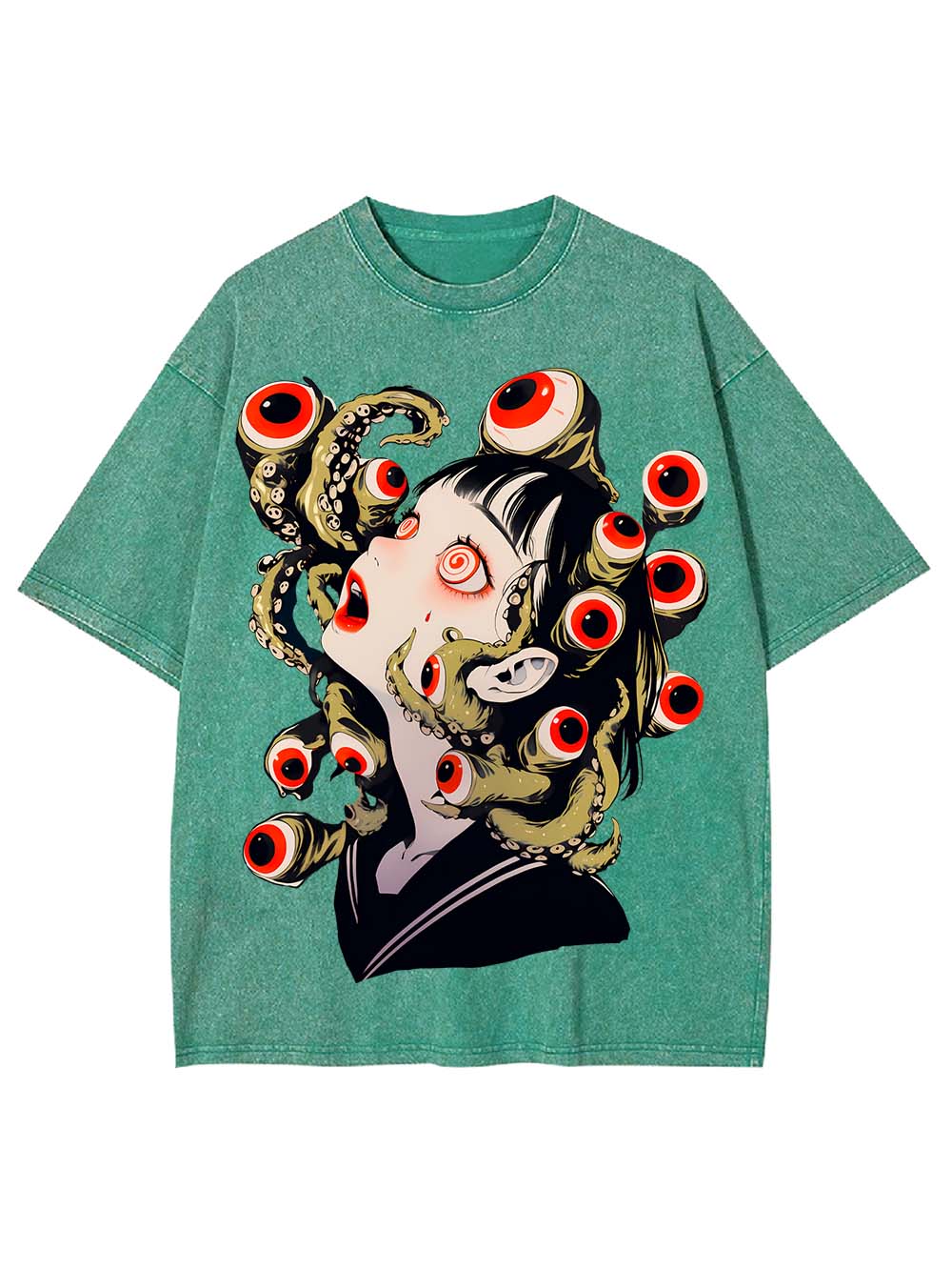 Eyes and Octopus Washed Tshirt