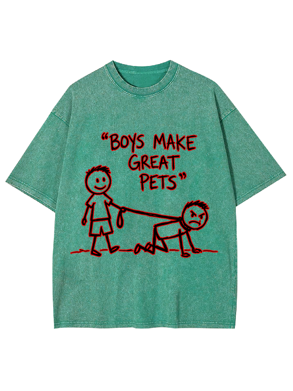 BOYS MAKE GREAT PETS WASHED TSHIRT