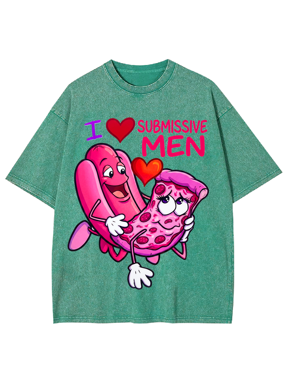 I LOVE SUBMISSIVE MEN WASHED TSHIRT