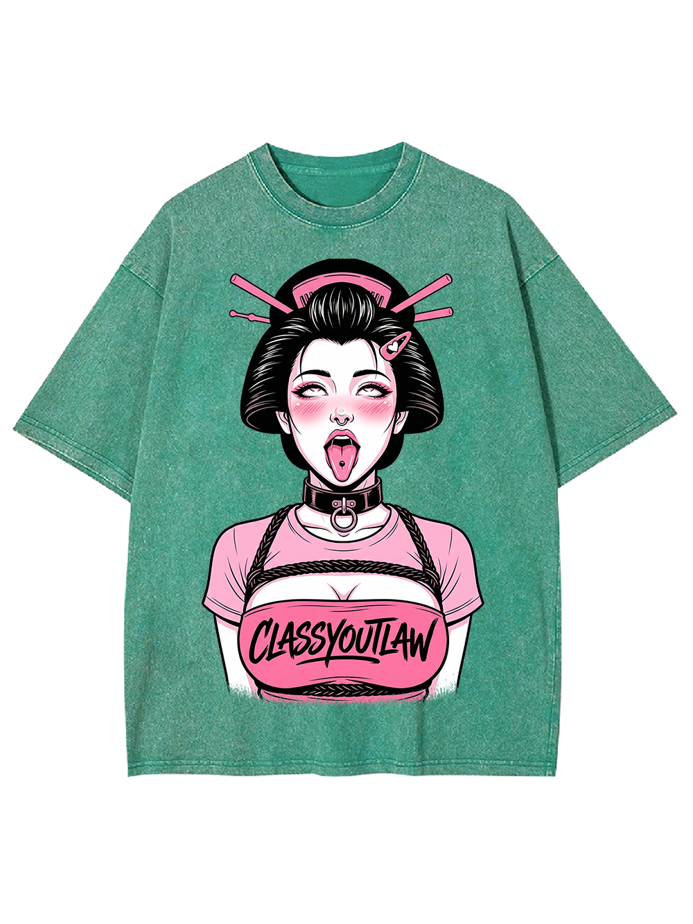 CLASSY OUTLAW GEISHA WASHED TSHIRT