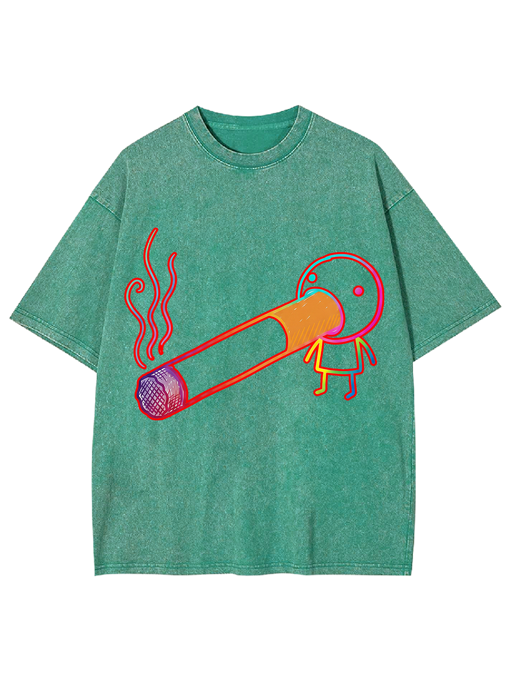 SMOKING HEAD WASHED TSHIRT