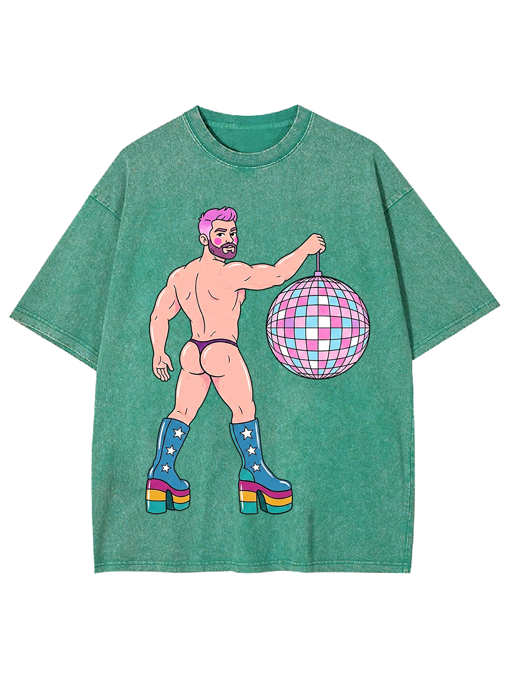 DISCO DIVA DUDE WASHED TSHIRT