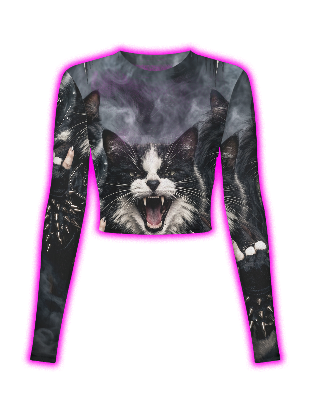 FERAL SHADOW CATS MESH TOP