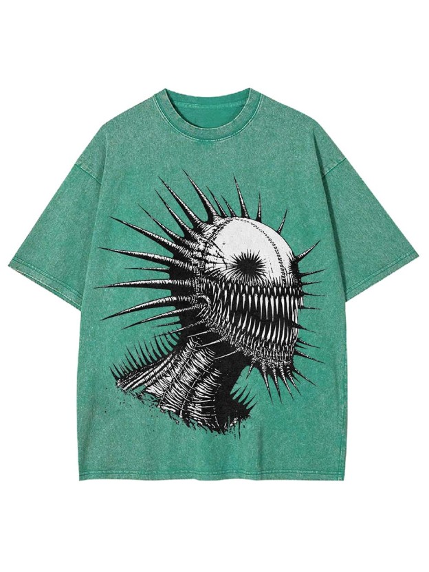 Spiked Nightmare Washed Tshirt