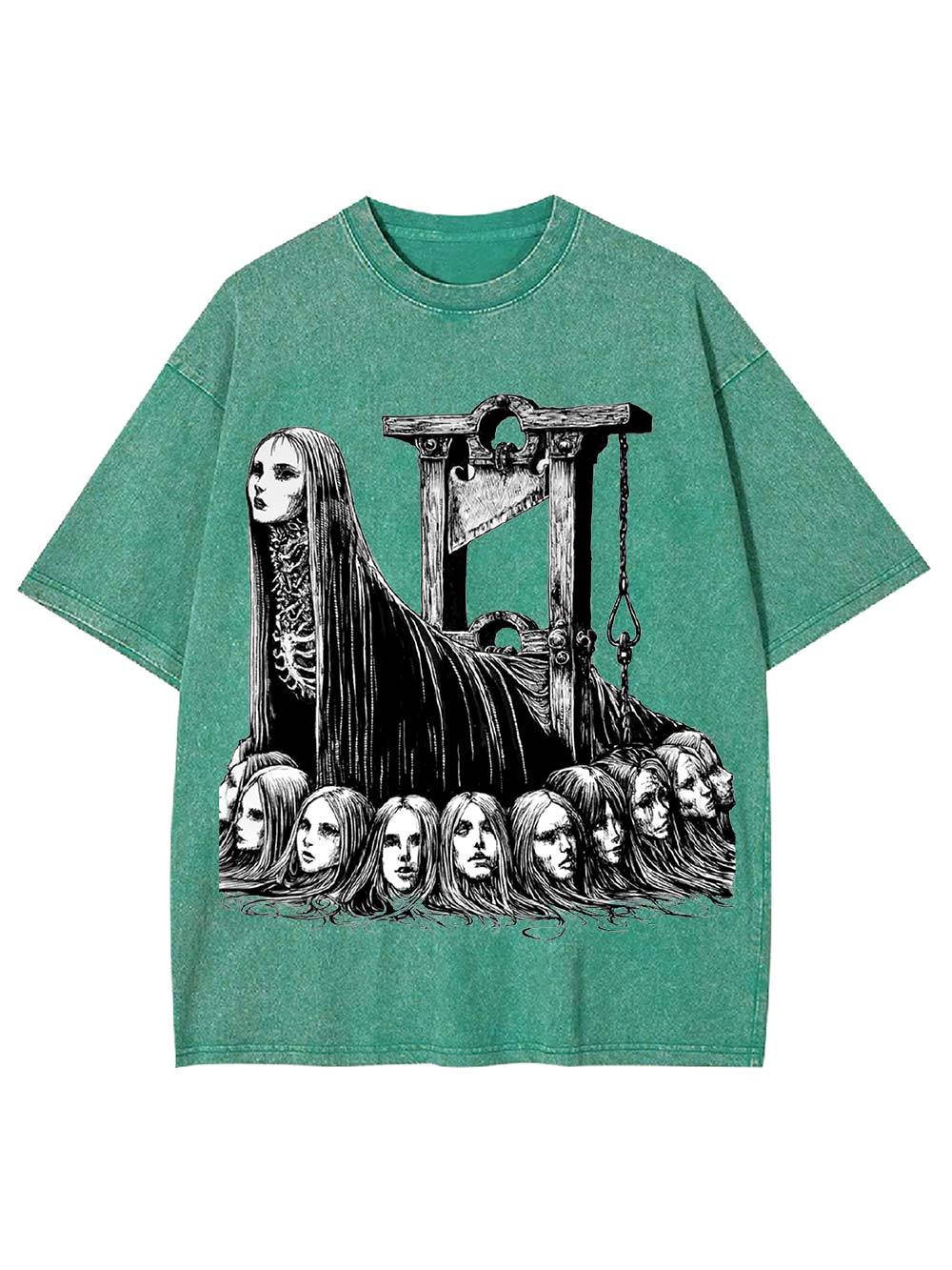 Guillotine Goddess Washed Tshirt