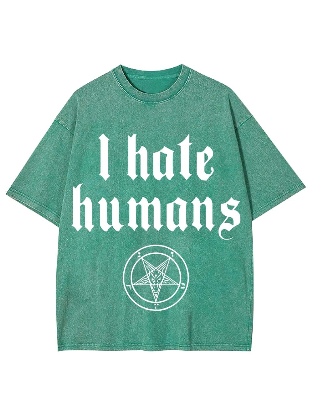 I HATE HUMANS WASHED TSHIRT
