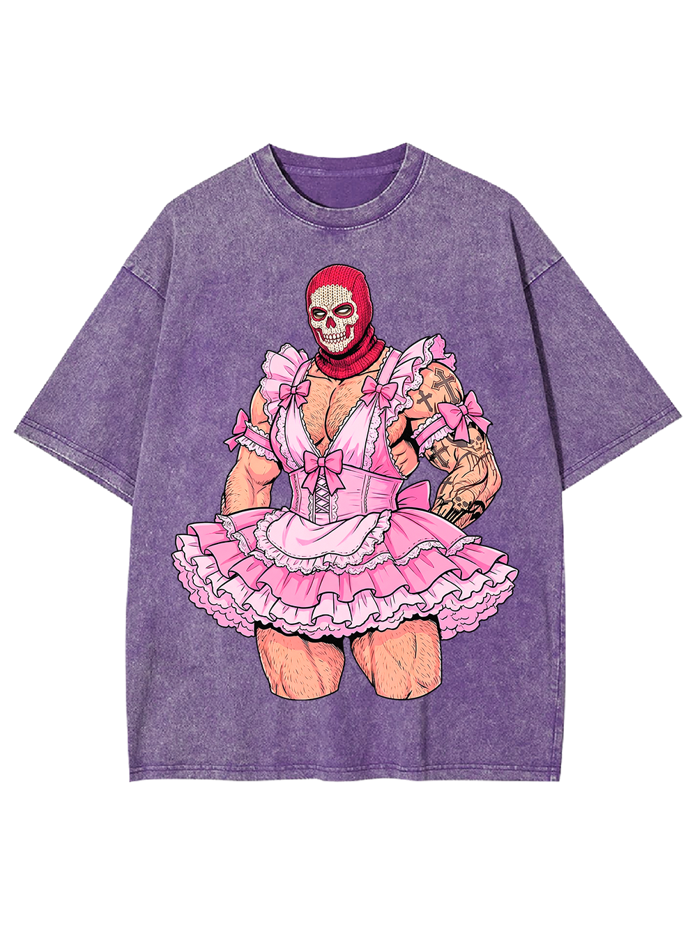 PINK MAID MUSCLE DADDY WASHED TSHIRT