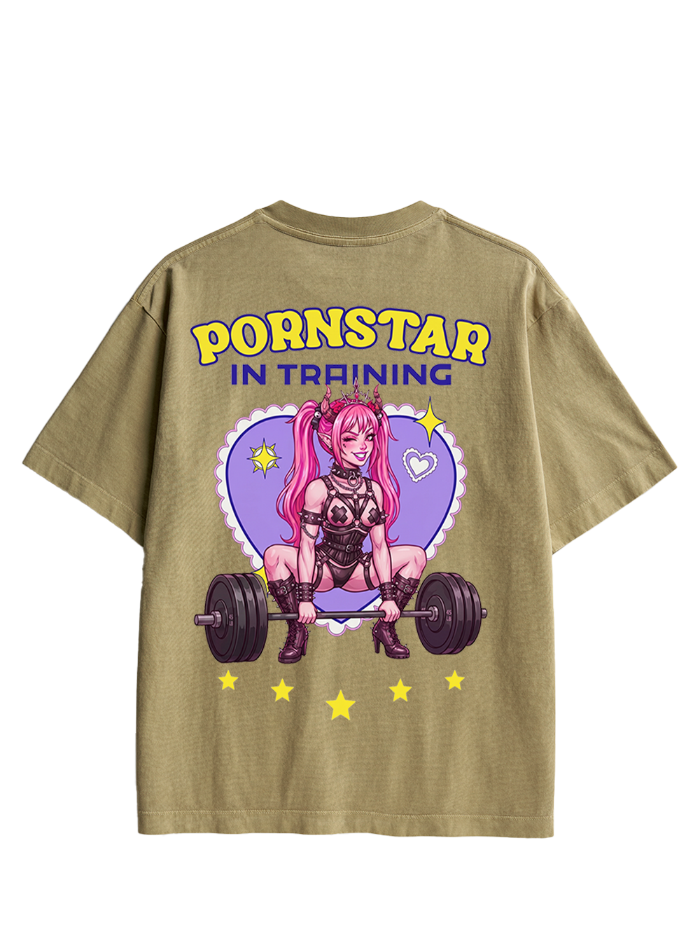 PORNSTAR IN TRAINING AAA DOUBLE SIDED PRINT WASHED TSHIRT