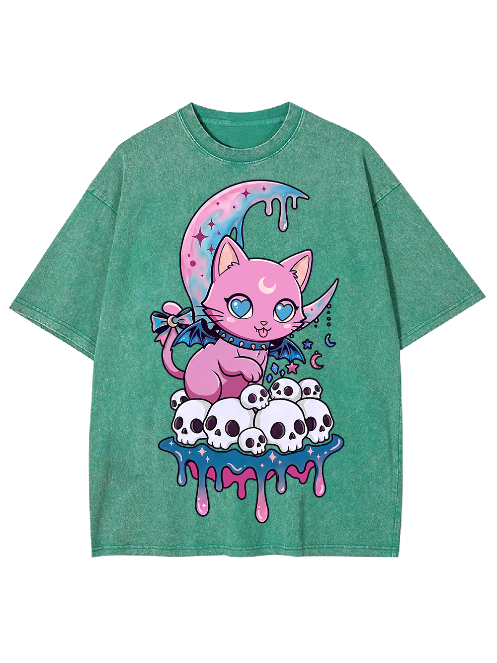 MOONLIT KILLER KITTEN AAA WASHED TSHIRT