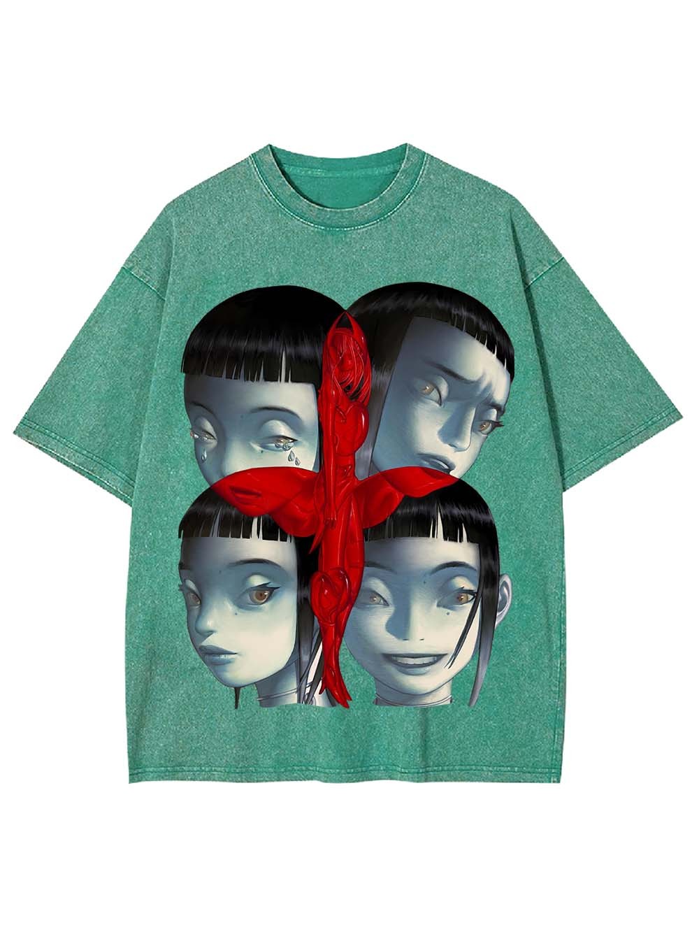 Faces of Duality Washed Tshirt