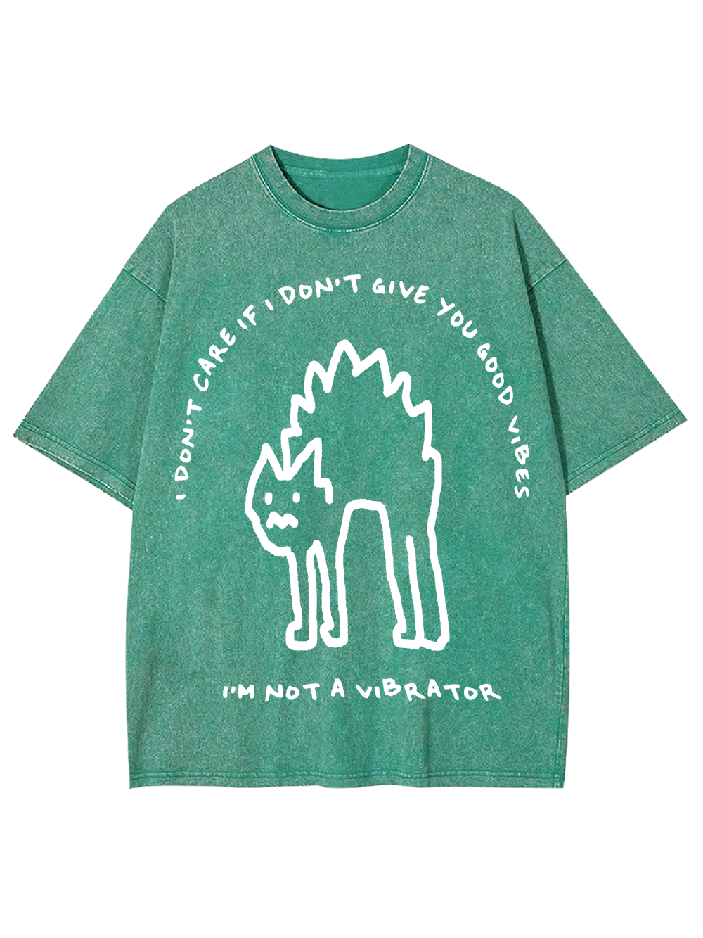 GOOD VIBES VIBRATOR CAT AAA WASHED TSHIRT
