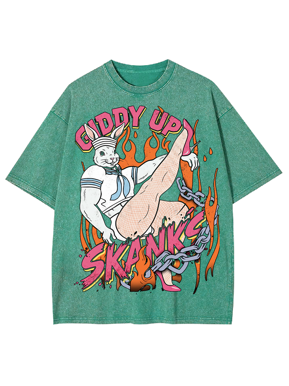 GIDDY UP SKANKS AAA WASHED TSHIRT