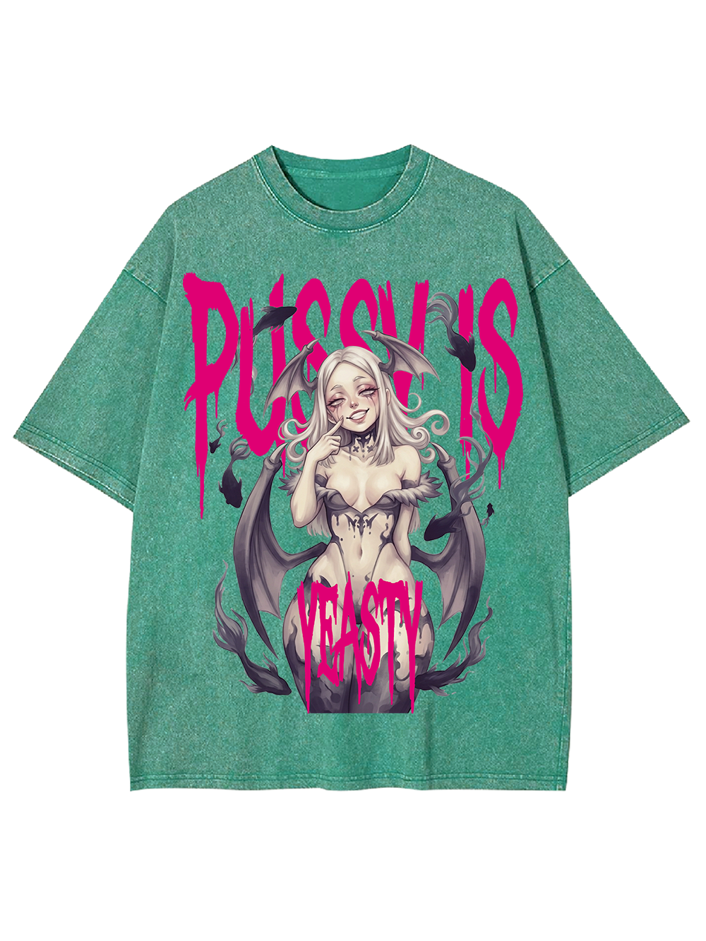 PUSSY IS YEASTY AAA WASHED TSHIRT