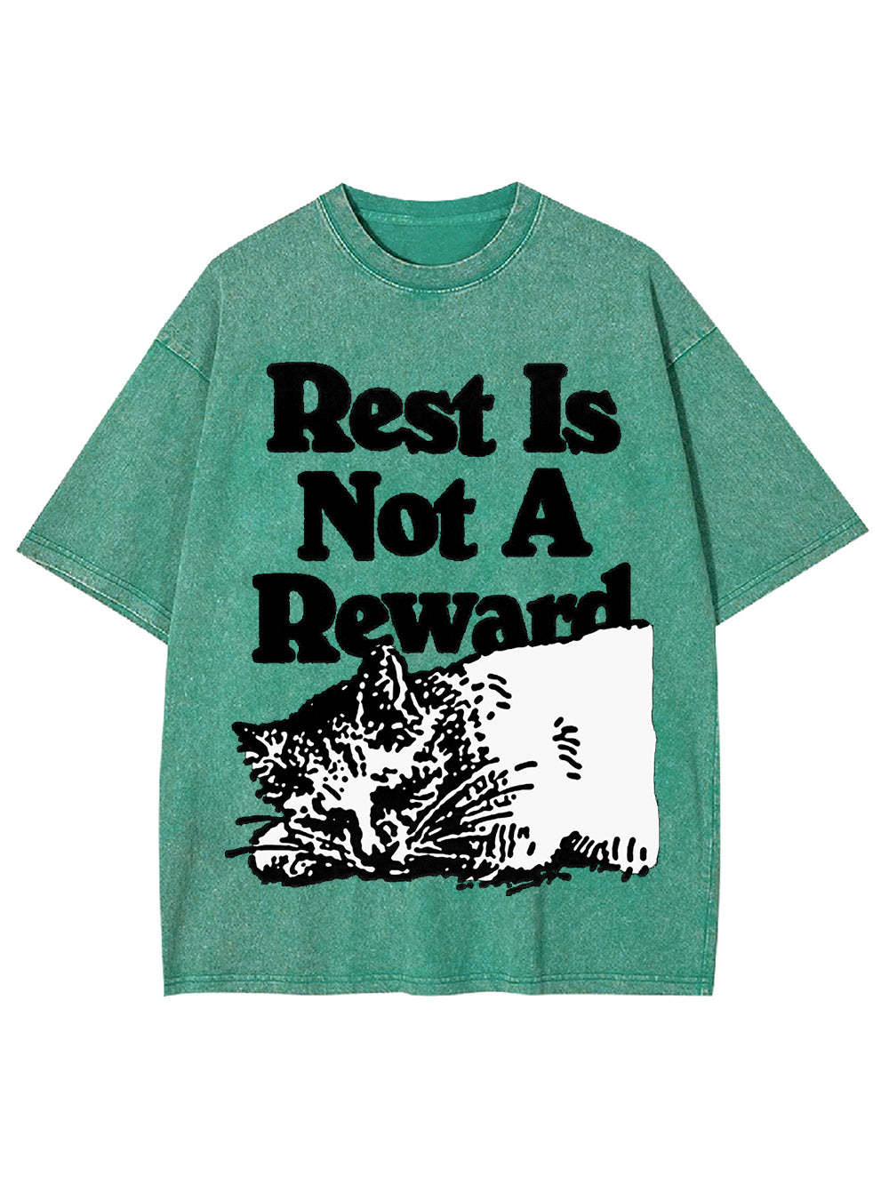 Rest Is Not A Reward Washed Tshirt