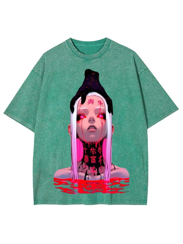 Crimson Curse Washed Tshirt