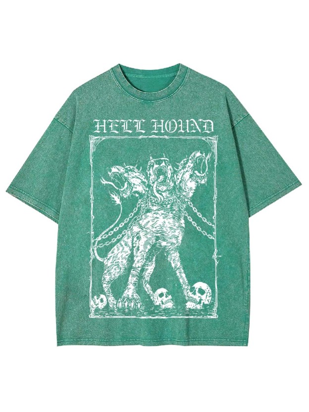 The Cerberus Unleashed Washed Tshirt