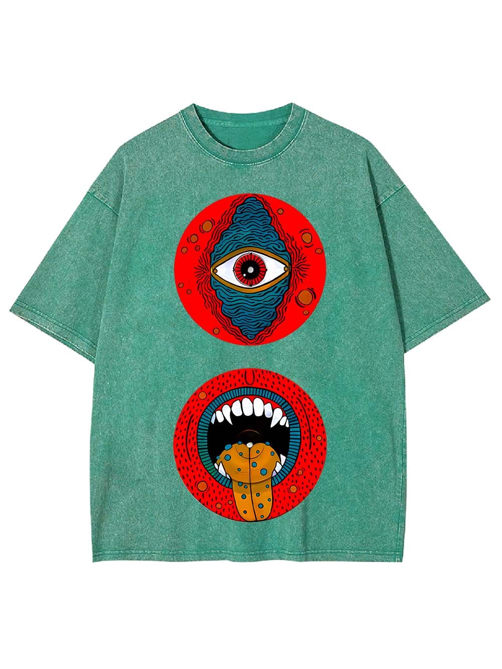 Eye and Mouth Realms Washed Tshirt