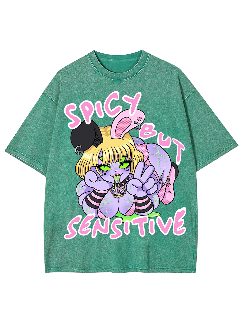 SPICY BUT SENSITIVE AAA WASHED TSHIRT