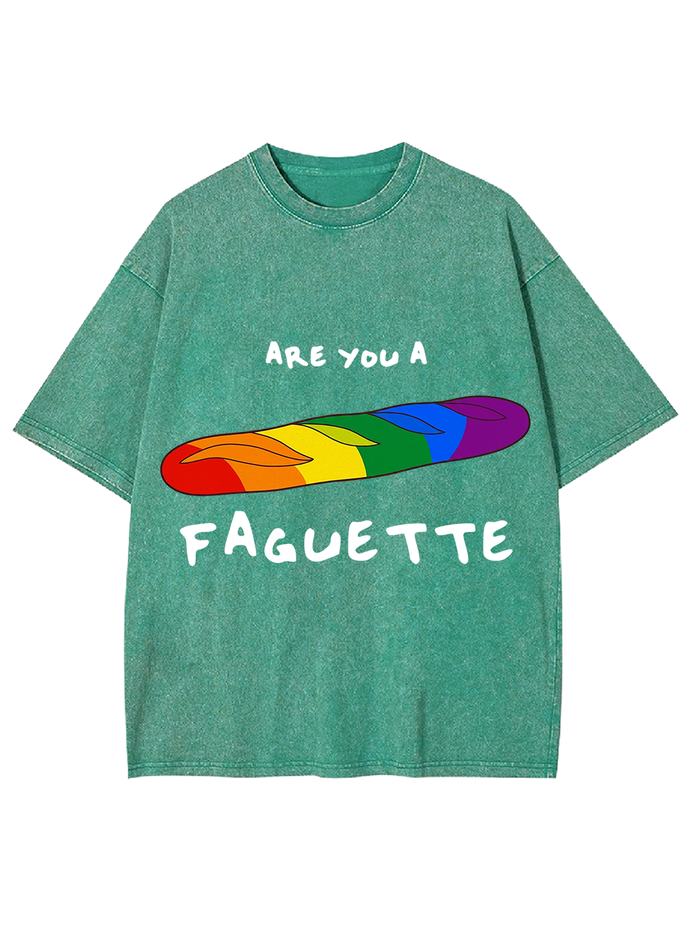 ARE YOU A FAGUETTE AAA WASHED TSHIRT