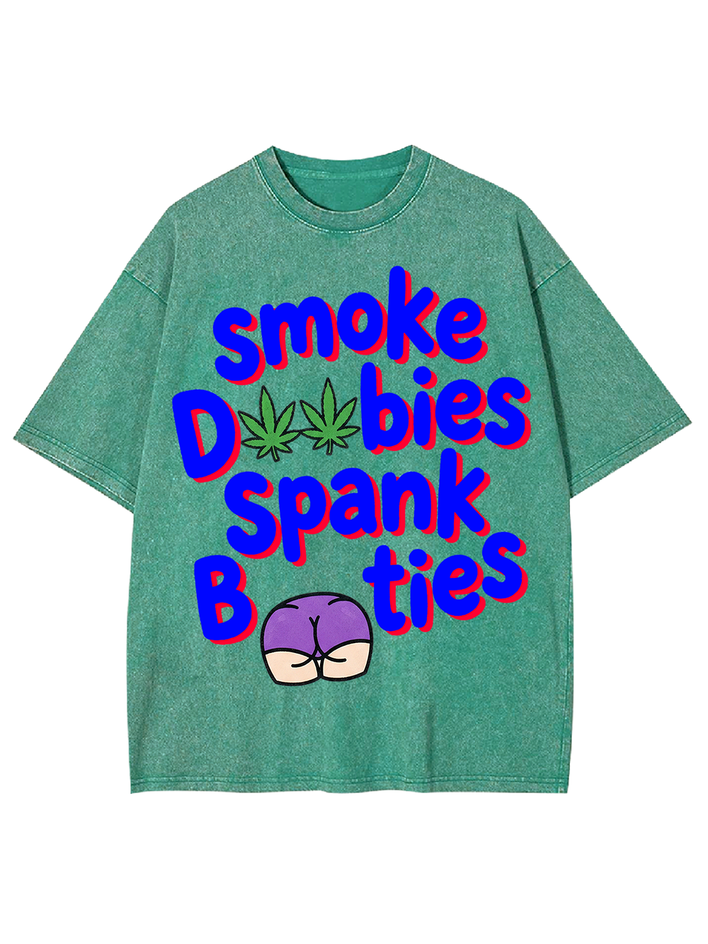SMOKE DOOBIES SPANK BOOTIES AAA WASHED TSHIRT