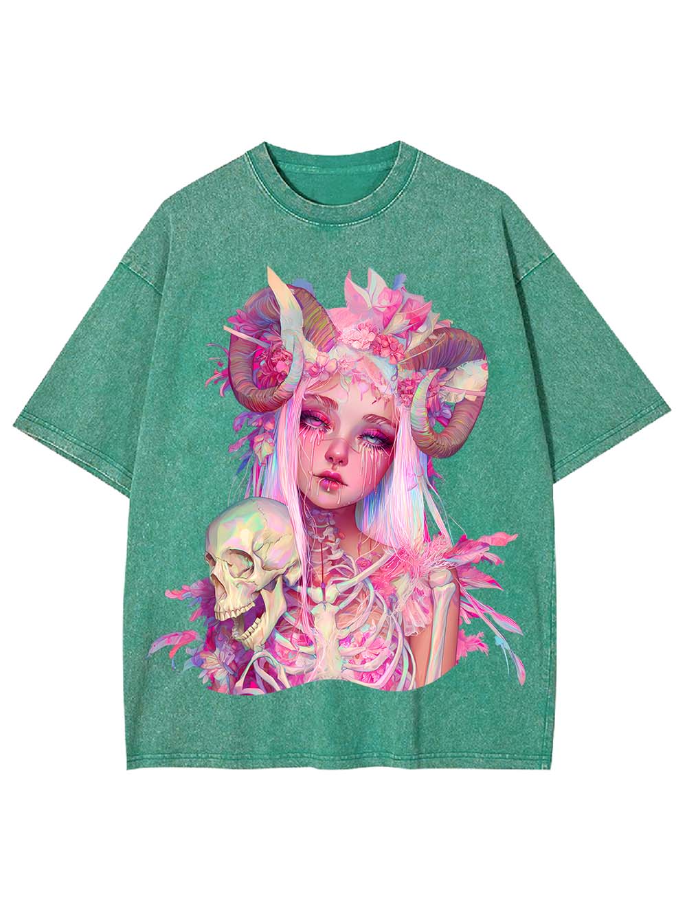 Ethereal Gothic Beauty Washed Tshirt