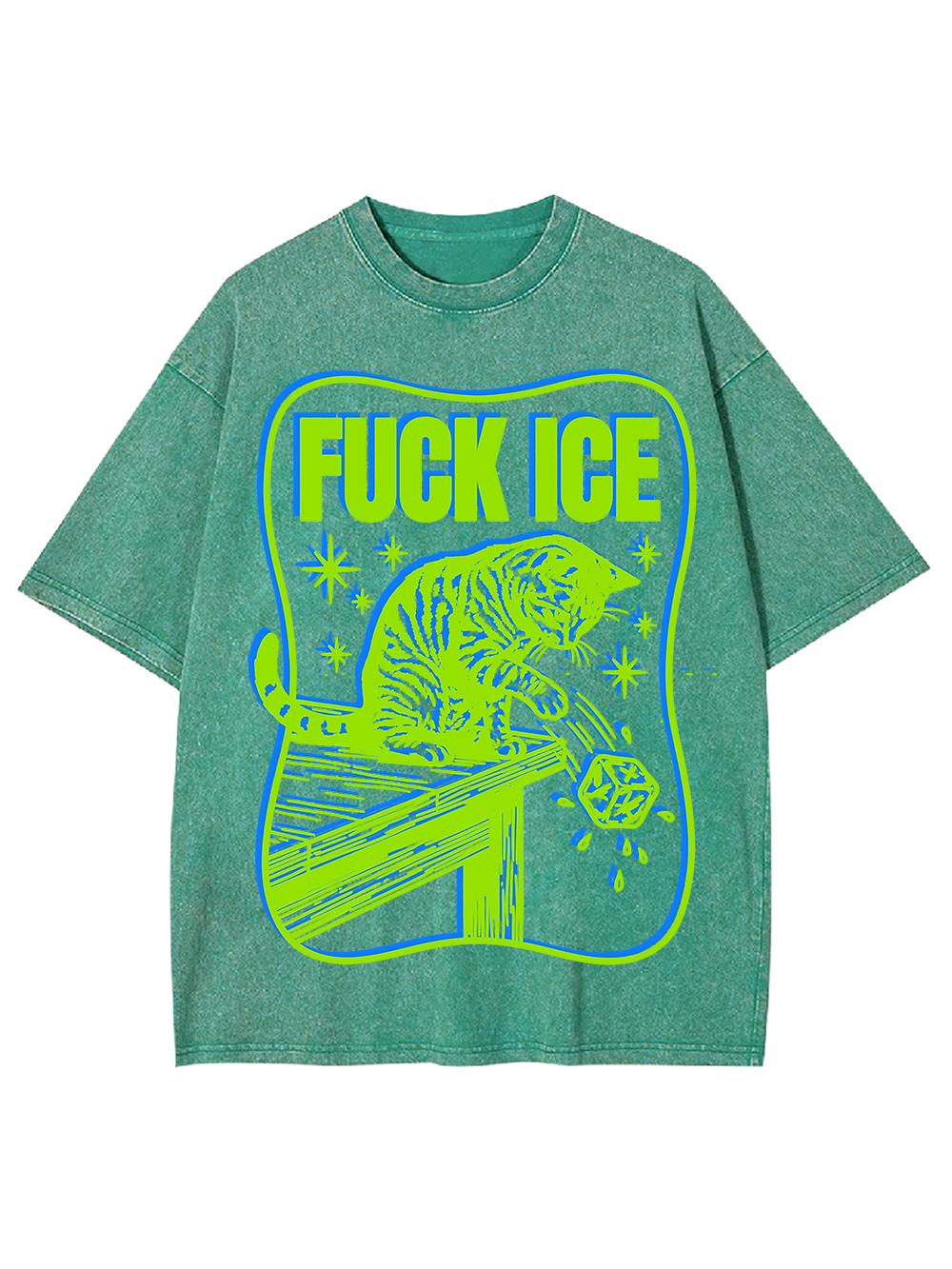 FUCK ICE AAA WASHED TSHIRT