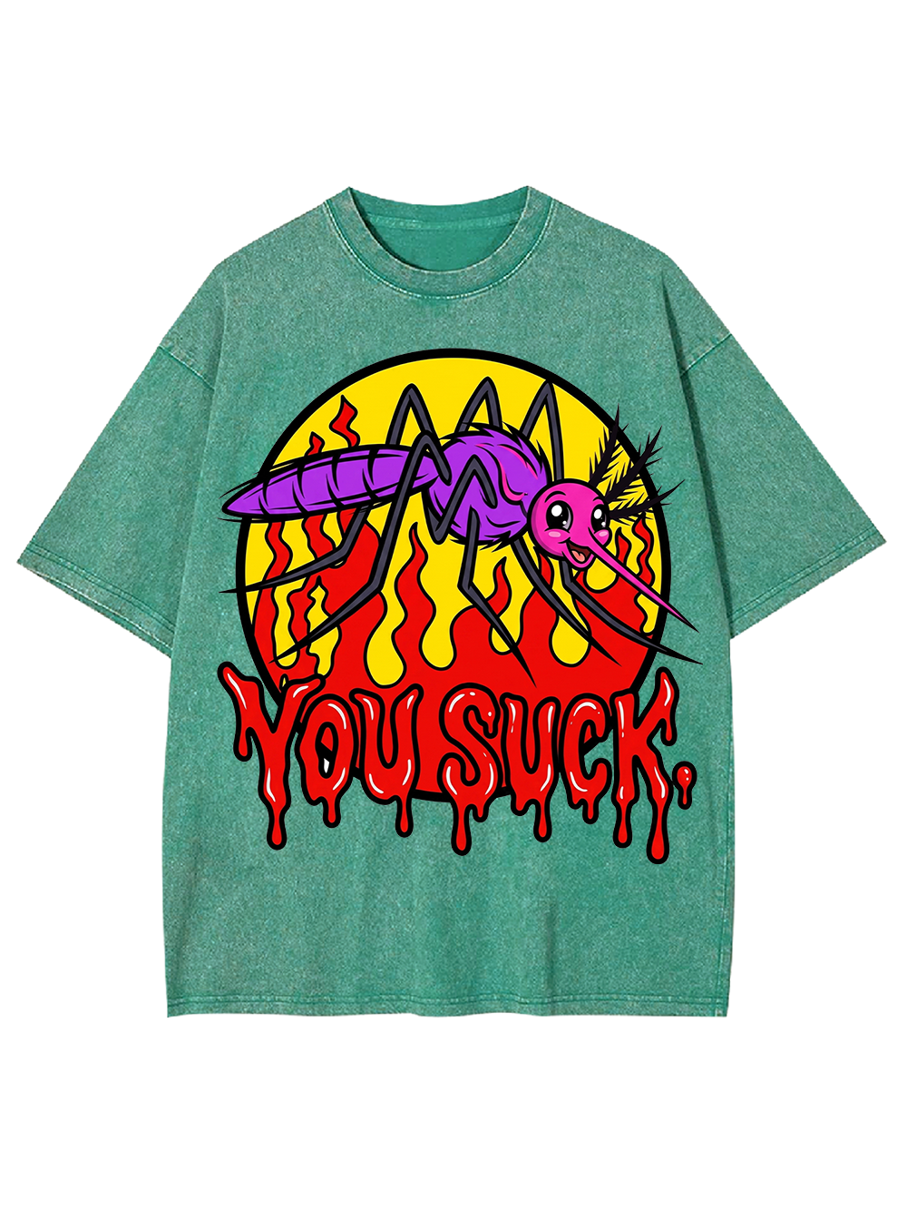 BLOODSUCKING MOSQUITO AAA WASHED TSHIRT