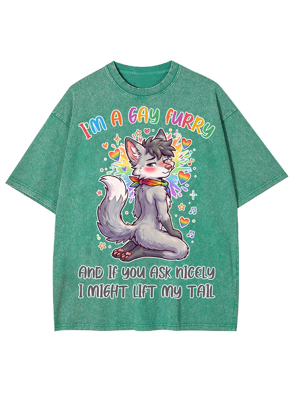 I'M A GAY FURRY AAA WASHED TSHIRT
