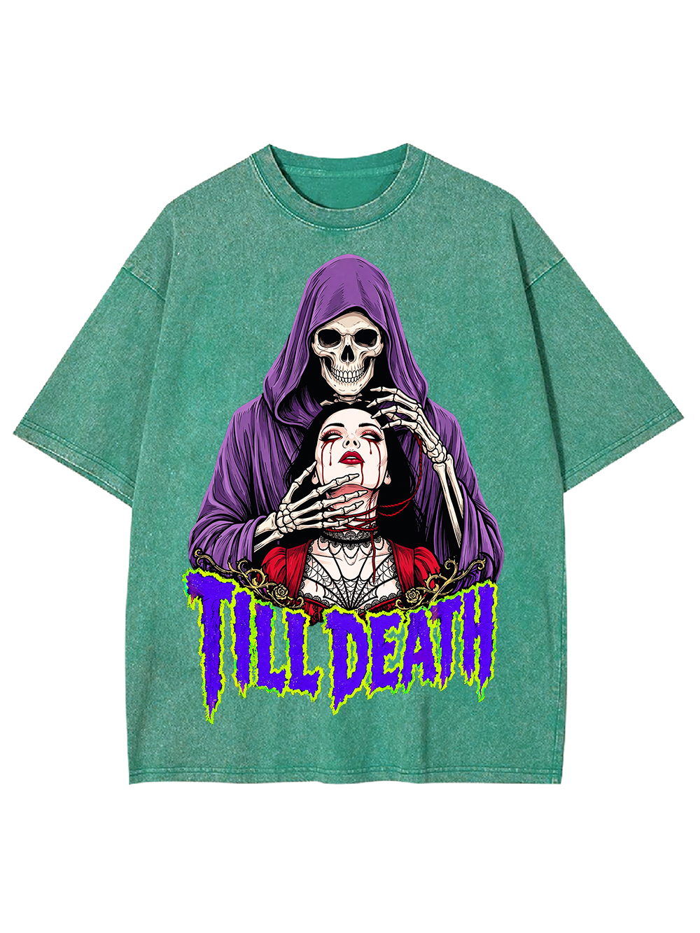 TILL DEATH AAA WASHED TSHIRT