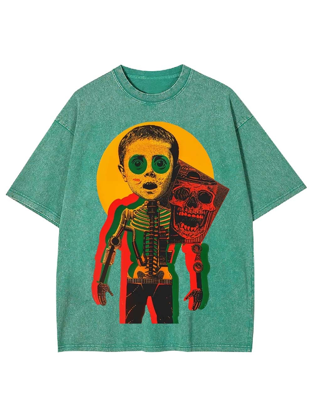 Mechanical Body Washed Tshirt