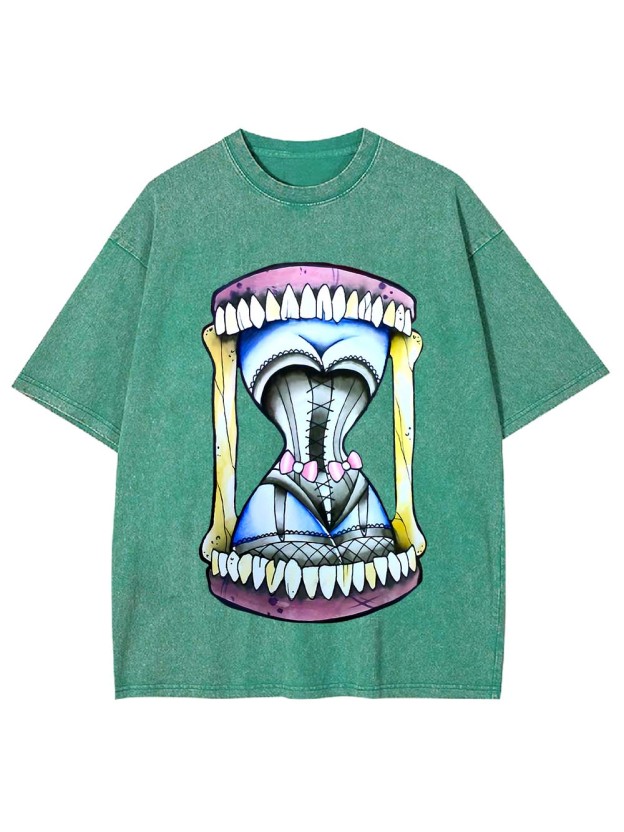 Hourglass of Teeth Washed Tshirt